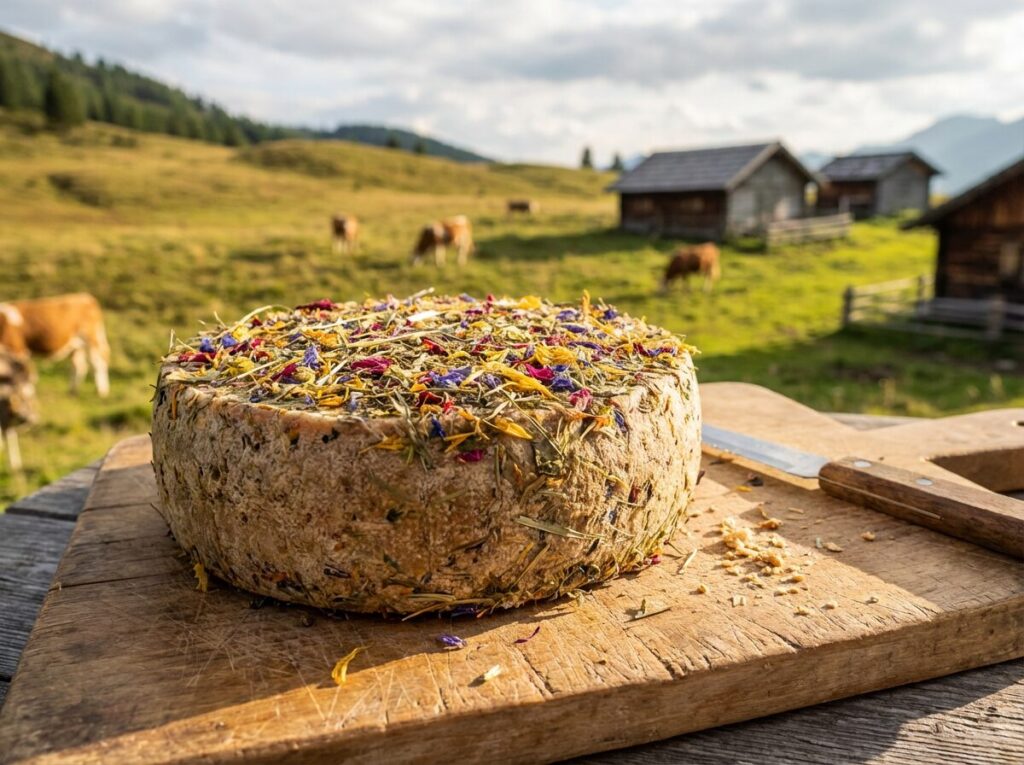 Heublumenkäse aus dem Zillertal – Der Käse mit der Blumenwiese